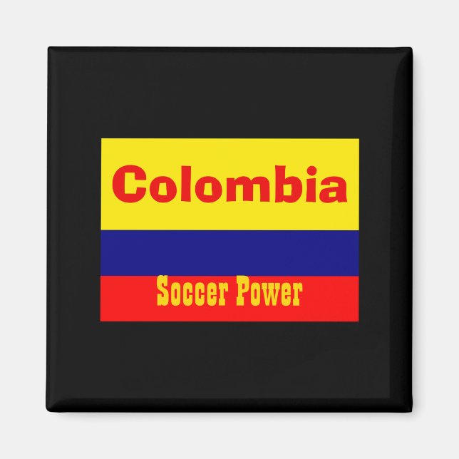 Íman Camiseta de futebol poderoso da Colômbia (Frente)