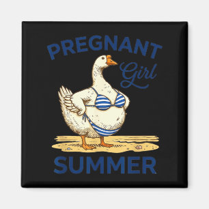 Íman Camiseta de ganso engraçada de verão para menina g