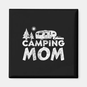 Íman Camiseta de Mãe de Acampamento 5ª Roda Acampamento