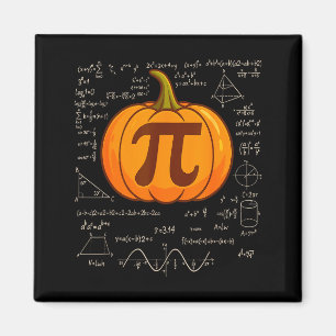 Íman Camiseta de matemática do Dia do Pi Abóbora Piada