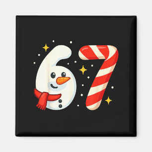 Íman Camiseta de Natal 6 7 Meme 67 Seis Sete Boneco de 