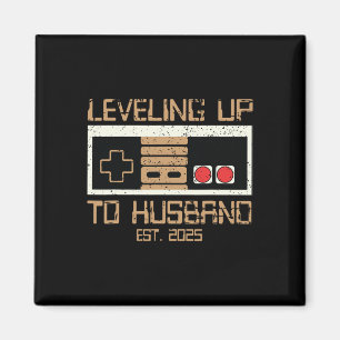 Íman Camiseta de Noivado para Noivo Gamer Subindo de Ní