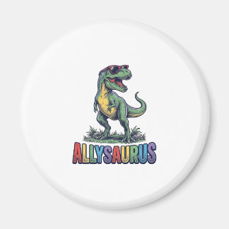 Íman Camiseta de óculos de sol de dinossauro Allysaurus