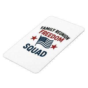 Íman Camiseta de Reunião da Família Freedom Squad – Pat
