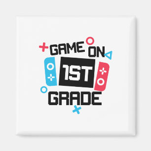 Íman Camiseta De Volta À Escola Para Menino Gamer Game