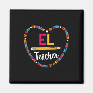 Íman Camiseta de Volta às Aulas Professor de Inglês El