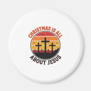 Íman Camiseta Desenho Cruz do Pôr do Sol Jesus Natal Cr