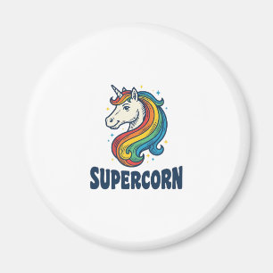 Íman Camiseta Desenho de Gravura Vintage Unicórnio Supe