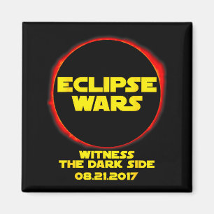 Íman Camiseta Divertida Eclipse Solar Guerras Sci