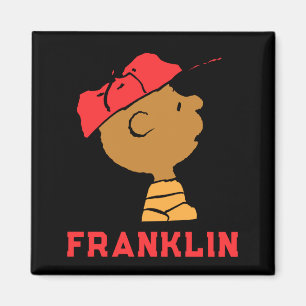 Íman Camiseta do Boné de Beisebol do Franklin Peanuts