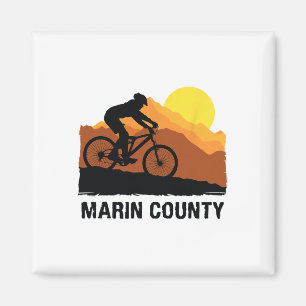 Íman Camiseta do Condado de Marin Mountain Bike Camiset