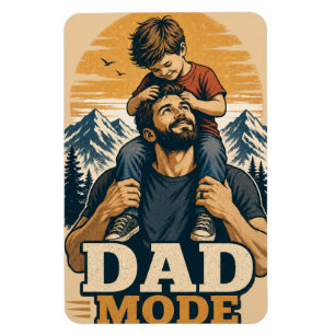 Íman Camiseta do Dia do Pai Modo Papai
