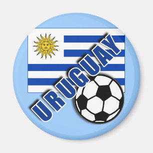 Íman Camiseta do fã de futebol do mundo de URUGUAI