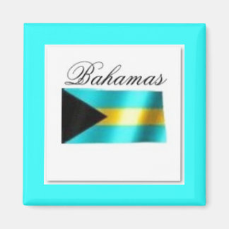 Íman Camiseta E Etc Da Bandeira Das Bahamas