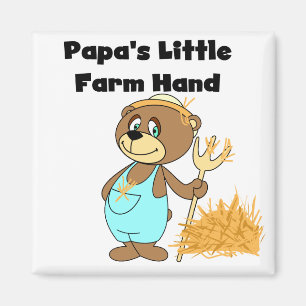 Íman Camiseta e presentes da mão de fazenda da papá