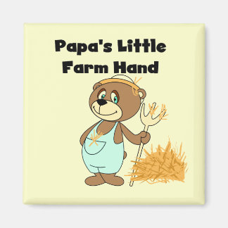 Íman Camiseta e presentes da mão de fazenda da papá