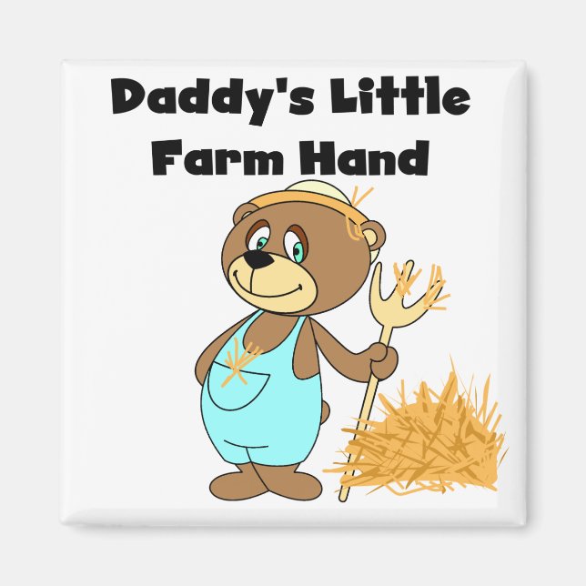 Íman Camiseta e presentes da mão de fazenda do pai pouc (Frente)