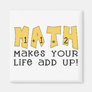Íman Camiseta e presentes da matemática