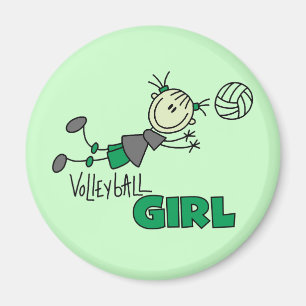 Íman Camiseta e presentes da menina do voleibol