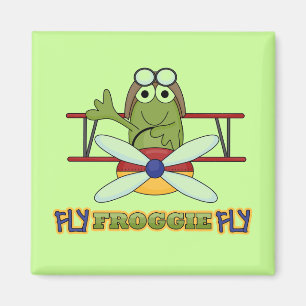 Íman Camiseta e presentes da mosca de Froggie da mosca