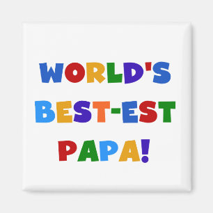 Íman Camiseta e presentes da papá do mundo brilhante