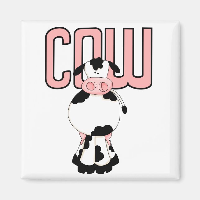 Íman Camiseta e presentes da vaca (Frente)