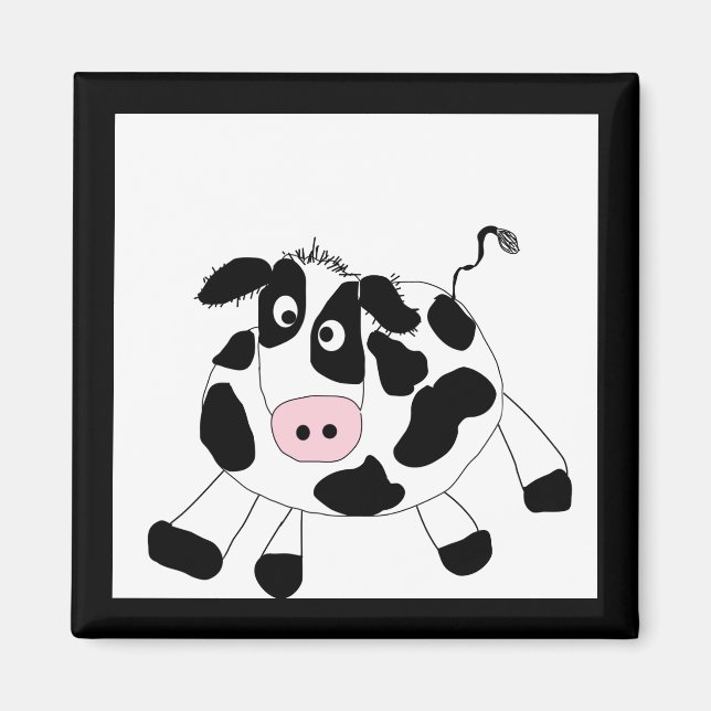 Íman Camiseta e presentes da vaca da fazenda (Frente)