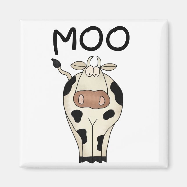 Íman Camiseta e presentes da vaca do MOO (Frente)