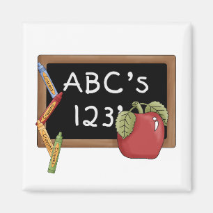 Íman Camiseta e presentes de Abcs 123s