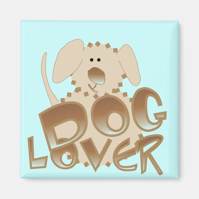 Íman Camiseta e presentes do amante do cão de Brown (Frente)