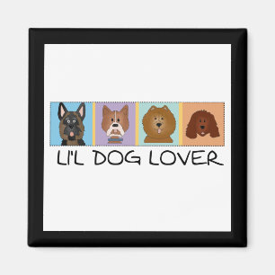 Íman Camiseta e presentes do amante do cão pequeno