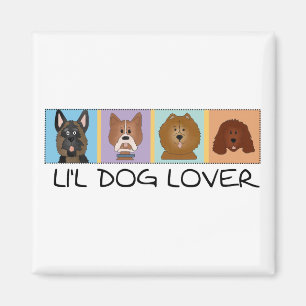 Íman Camiseta e presentes do amante do cão pequeno