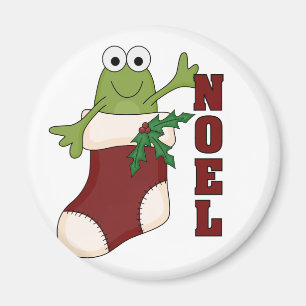 Íman Camiseta e presentes do feriado de Noel do sapo