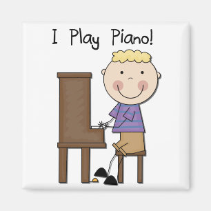Íman Camiseta e presentes do jogador de piano