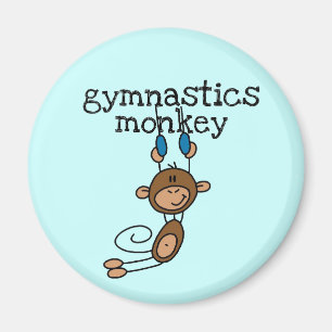 Íman Camiseta e presentes do macaco da ginástica