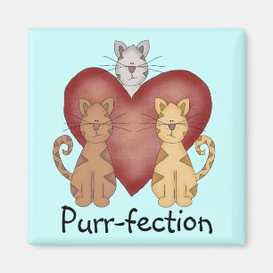 Íman Camiseta e presentes do purr-fection dos gatos