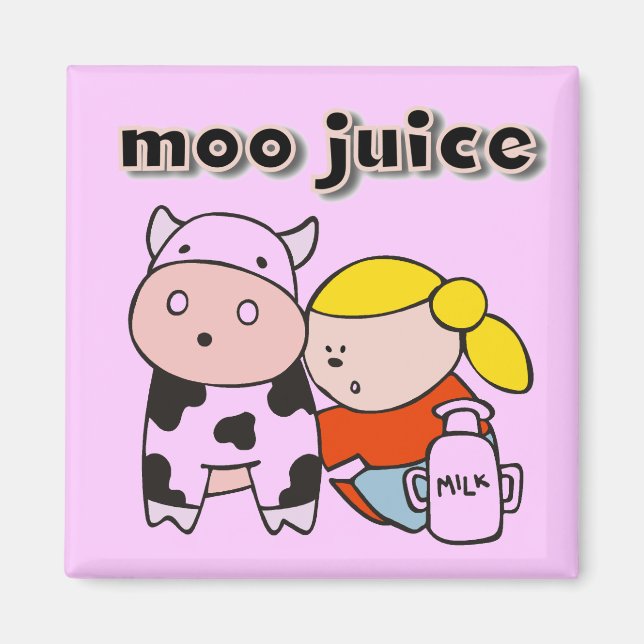 Íman Camiseta e presentes do suco do MOO (Frente)