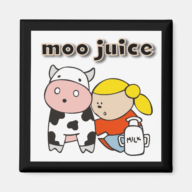 Íman Camiseta e presentes do suco do MOO (Frente)