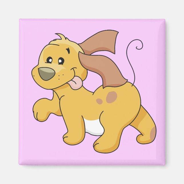 Íman Camiseta e presentes felizes do cão de Brown (Frente)