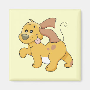 Íman Camiseta e presentes felizes do cão de Brown