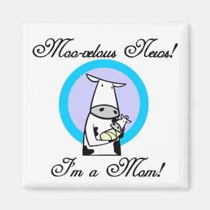 Íman Camiseta e presentes novos da mamã MOO-velous
