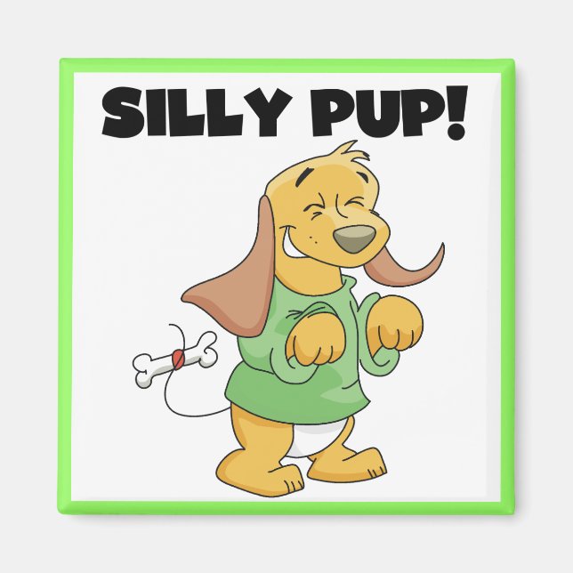 Íman Camiseta e presentes parvos do filhote de cachorro (Frente)