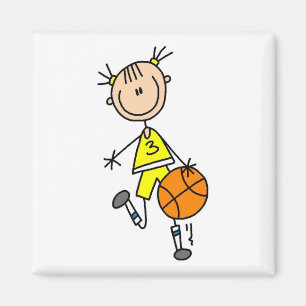 Íman Camiseta e presentes pingando do basquetebol da