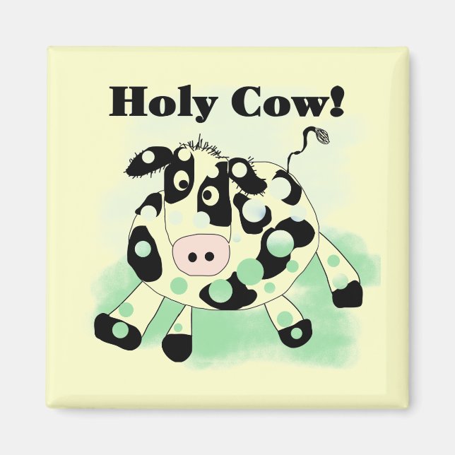 Íman Camiseta e presentes santamente da vaca (Frente)