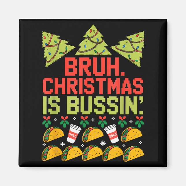 Íman Camiseta engraçada de Natal gíria engraçada da Ger (Frente)