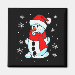 Íman Camiseta engraçada do boneco de neve de Natal Home