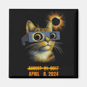 Íman Camiseta engraçada do eclipse solar americano duas