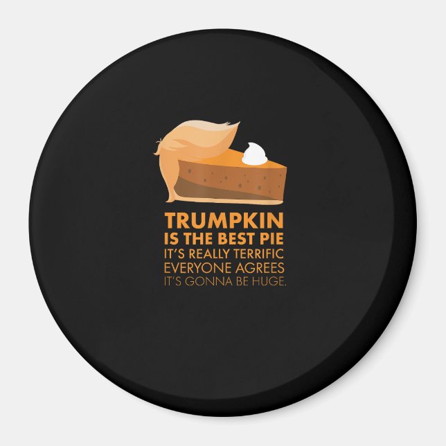 Íman Camiseta engraçada Pumpkin Pie Fall (Frente)