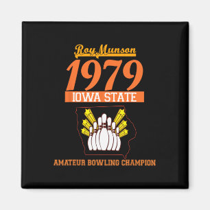Íman Camiseta engraçada Roy Munson King Pin Bowling 2