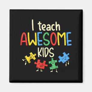 Íman Camiseta Eu Ensino Crianças Incríveis Autismo Educ